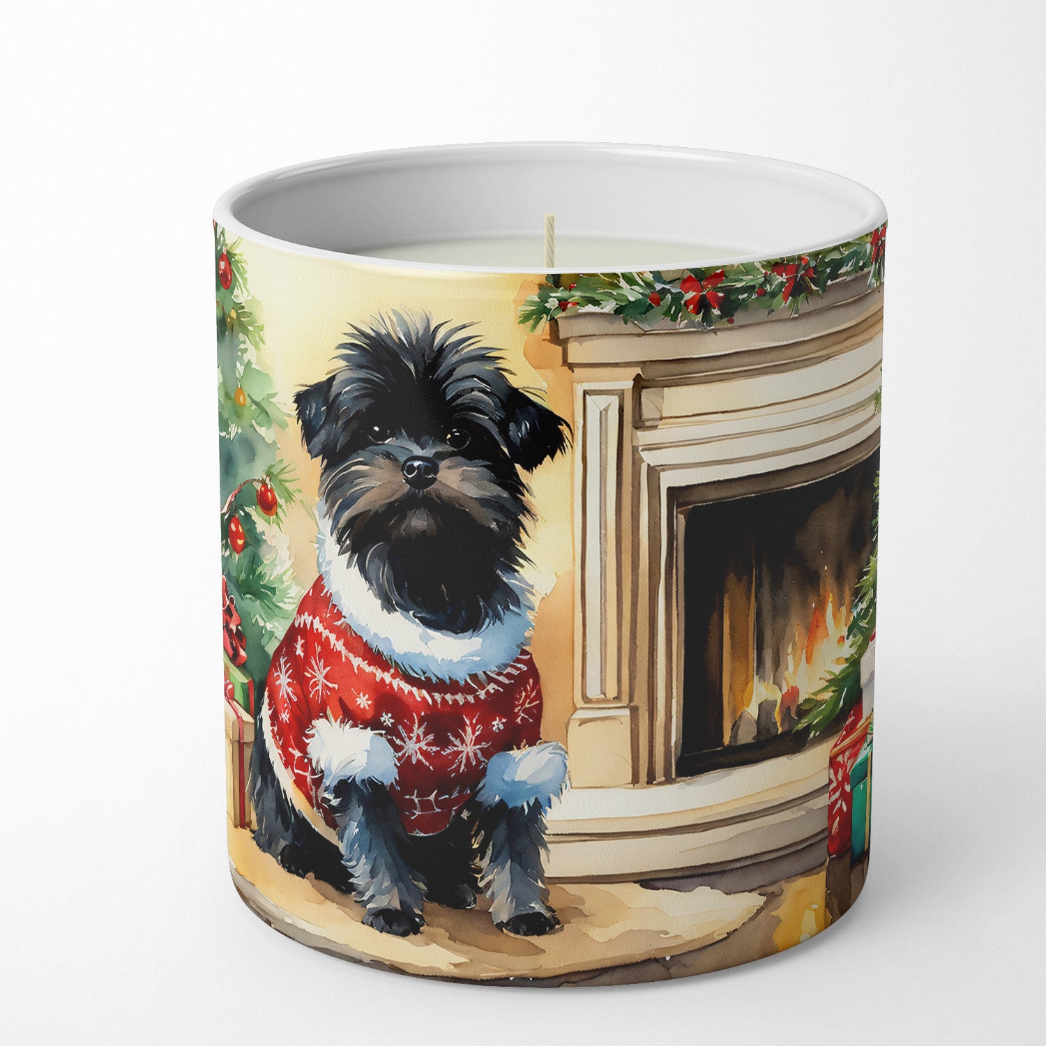 Buy this Affenpinscher Cozy Christmas Decorative Soy Candle
