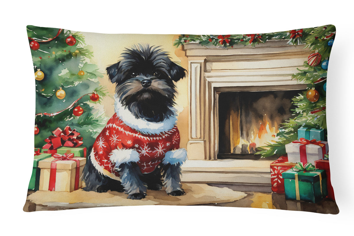 Buy this Affenpinscher Cozy Christmas Throw Pillow