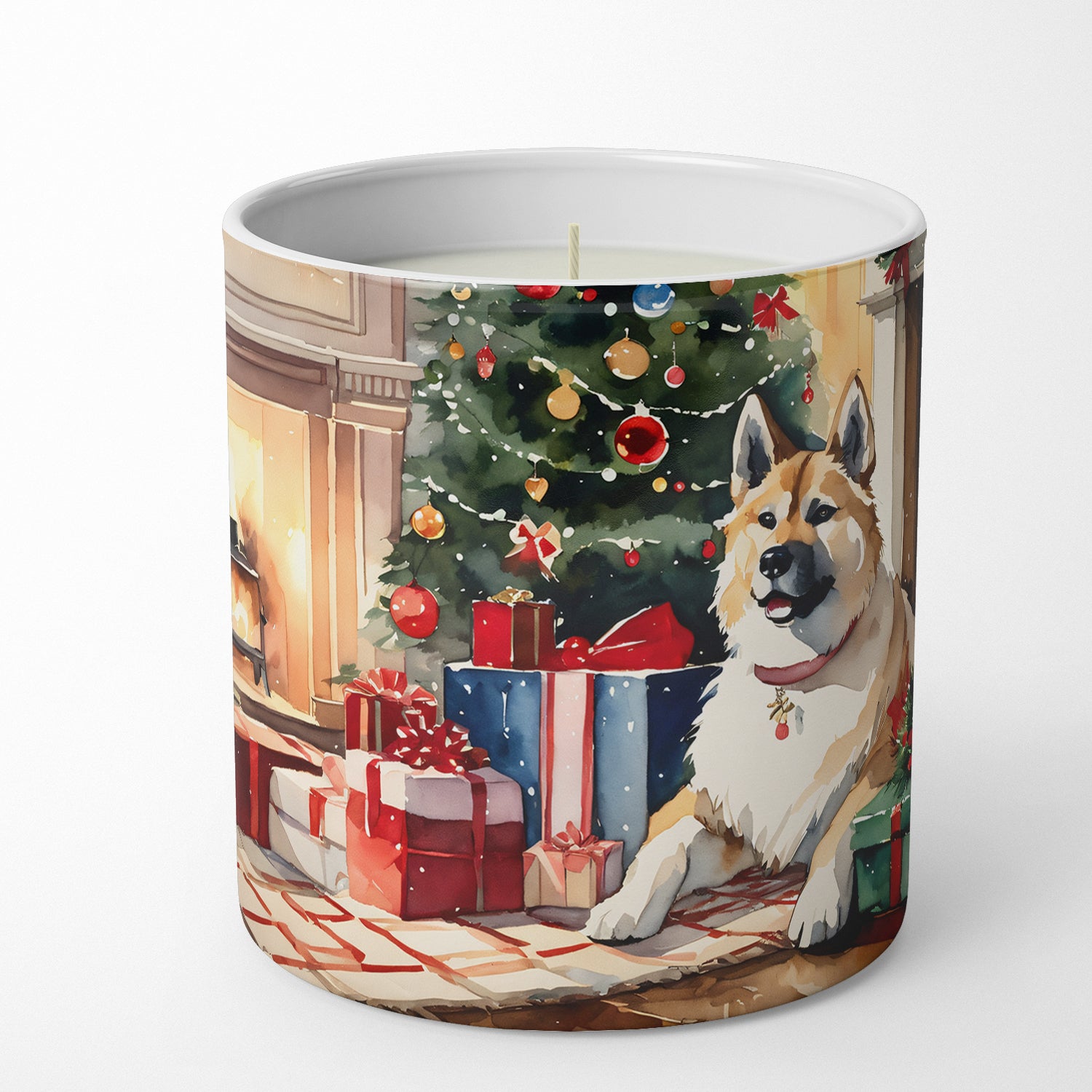 Buy this Akita Cozy Christmas Decorative Soy Candle