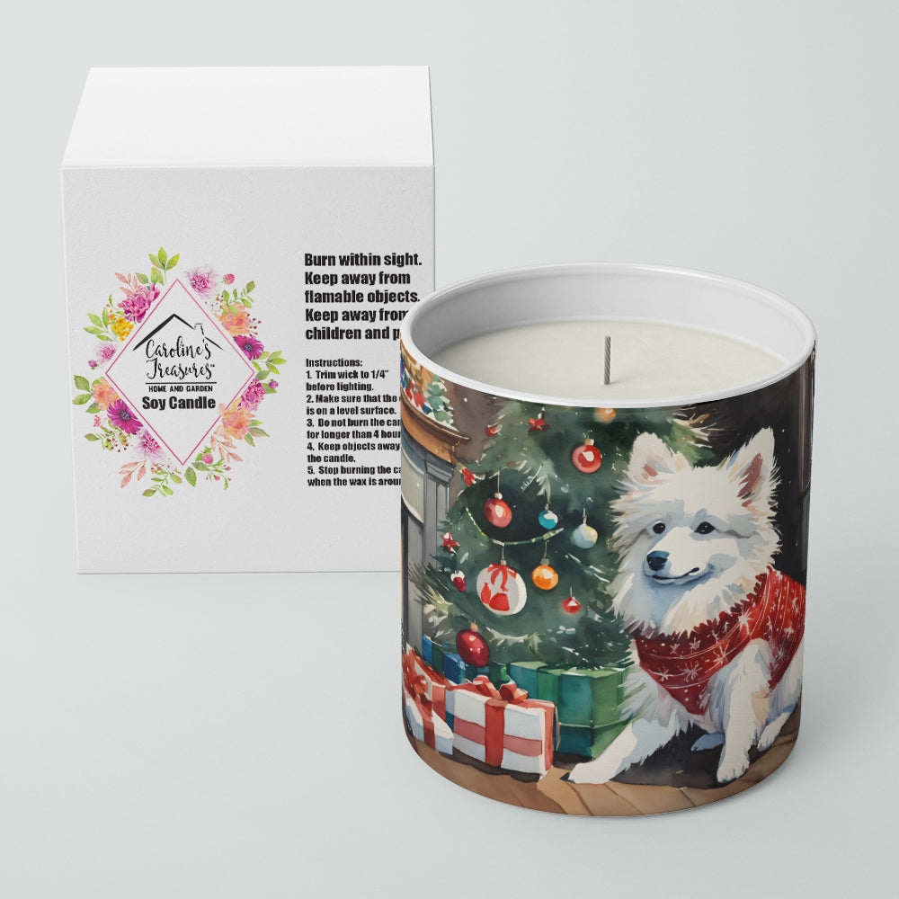 American Eskimo Cozy Christmas Decorative Soy Candle