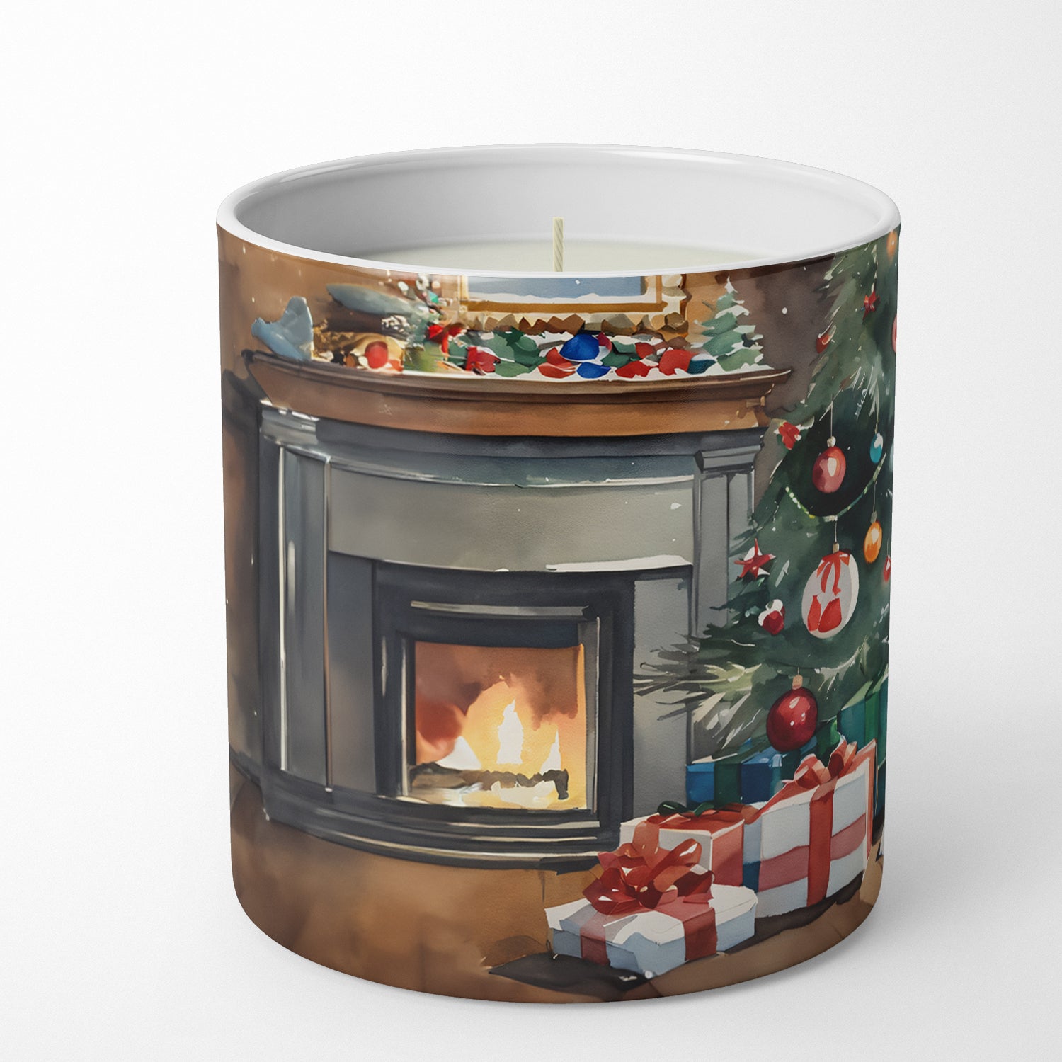 American Eskimo Cozy Christmas Decorative Soy Candle