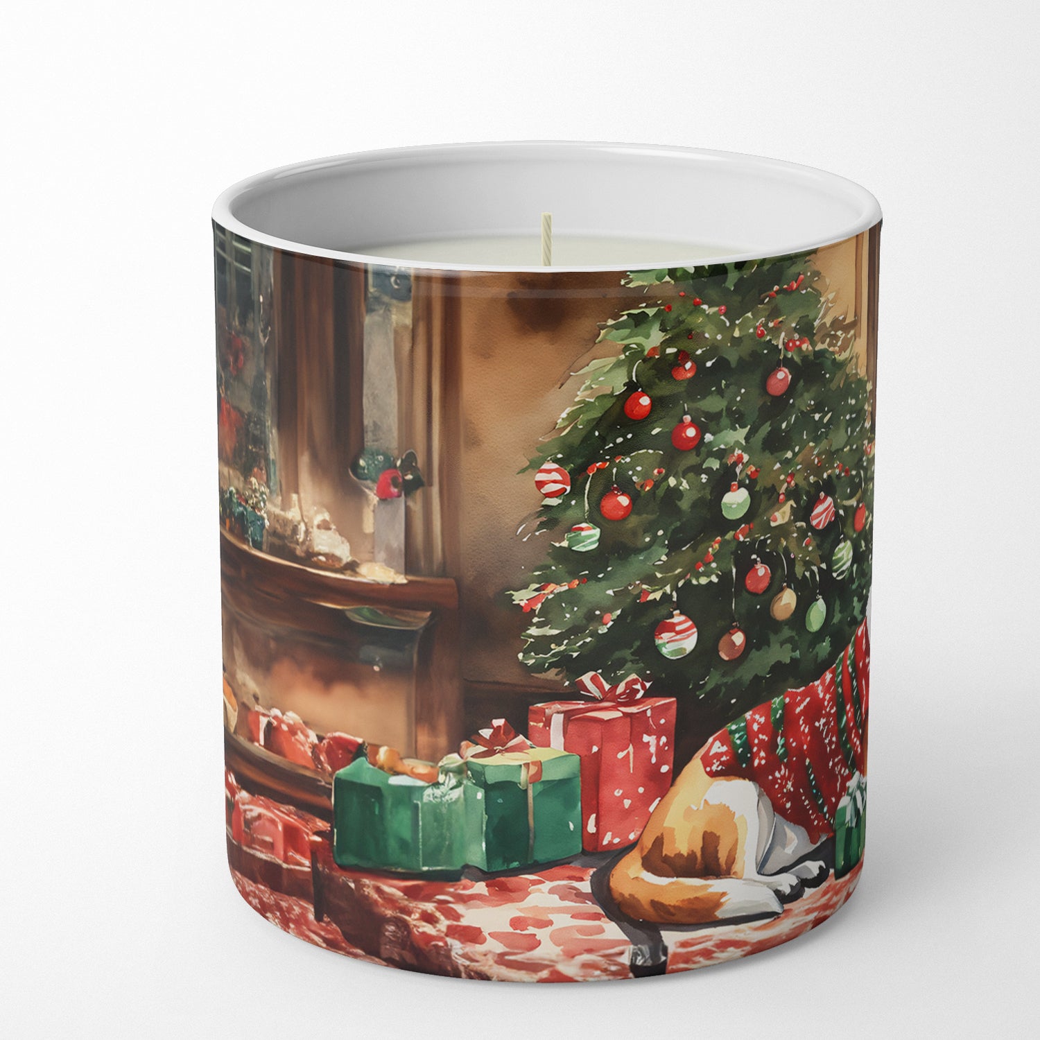American Foxhound Cozy Christmas Decorative Soy Candle