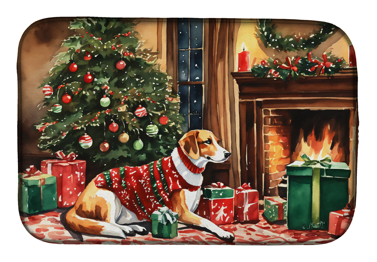 Buy this American Foxhound Cozy Christmas Dish Drying Mat