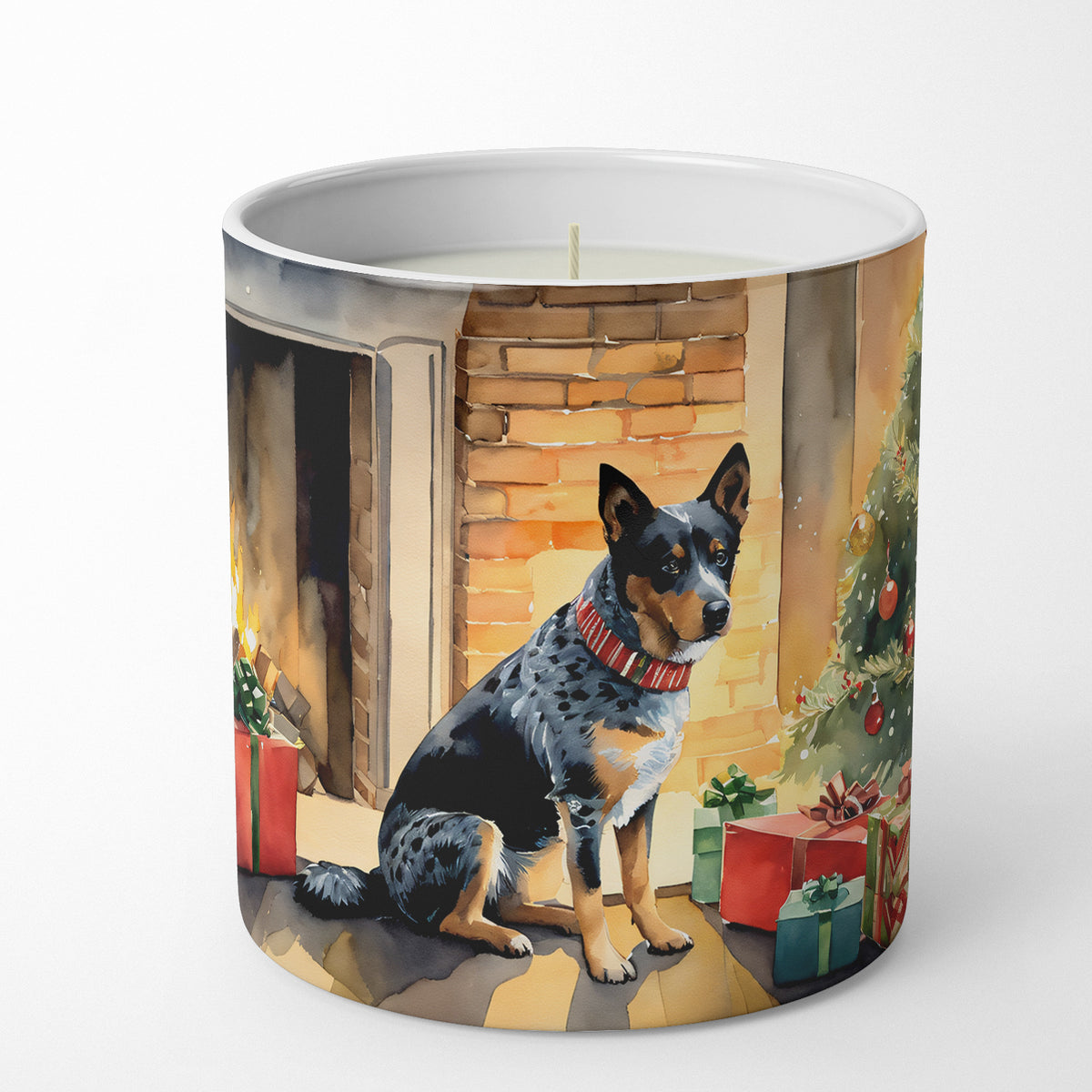 Buy this Australian Cattle Dog Cozy Christmas Decorative Soy Candle