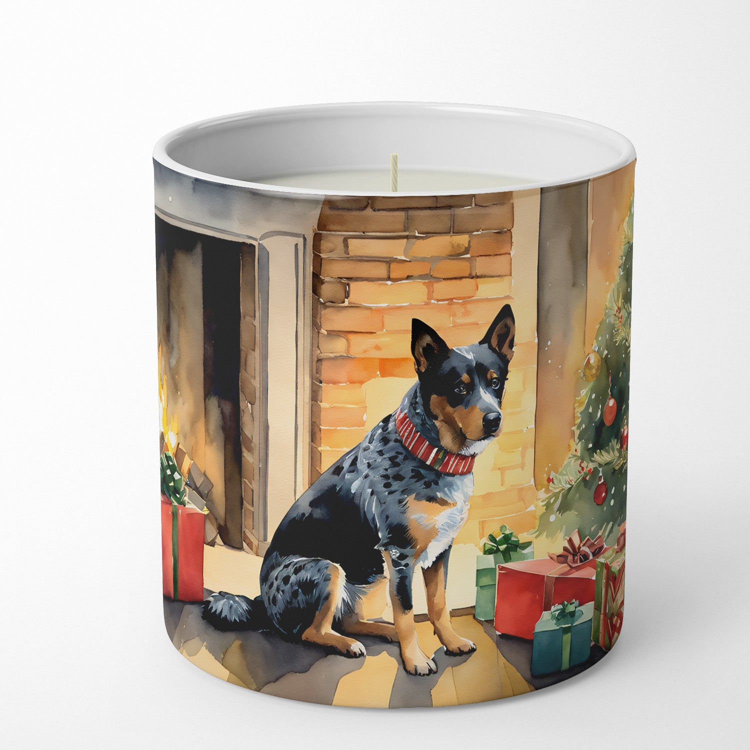 Australian Cattle Dog Cozy Christmas Decorative Soy Candle