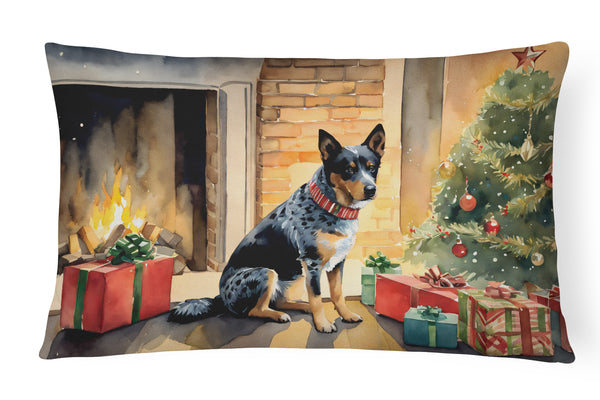 Buy this Australian Cattle Dog Cozy Christmas Throw Pillow