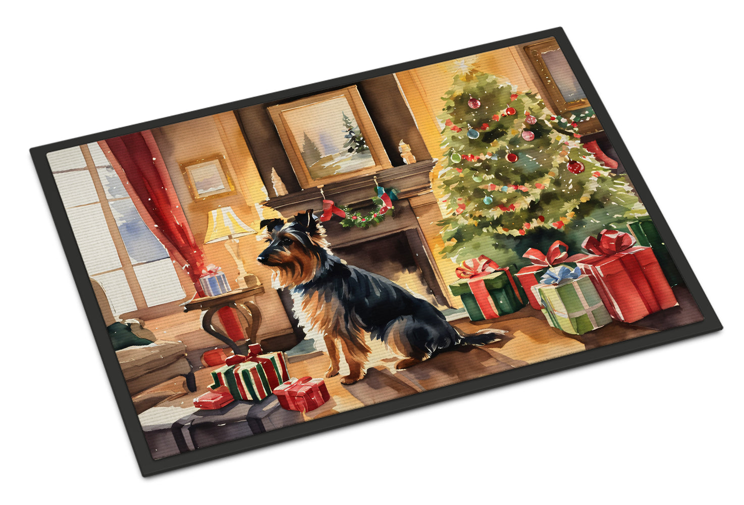 Buy this Australian Terrier Cozy Christmas Doormat