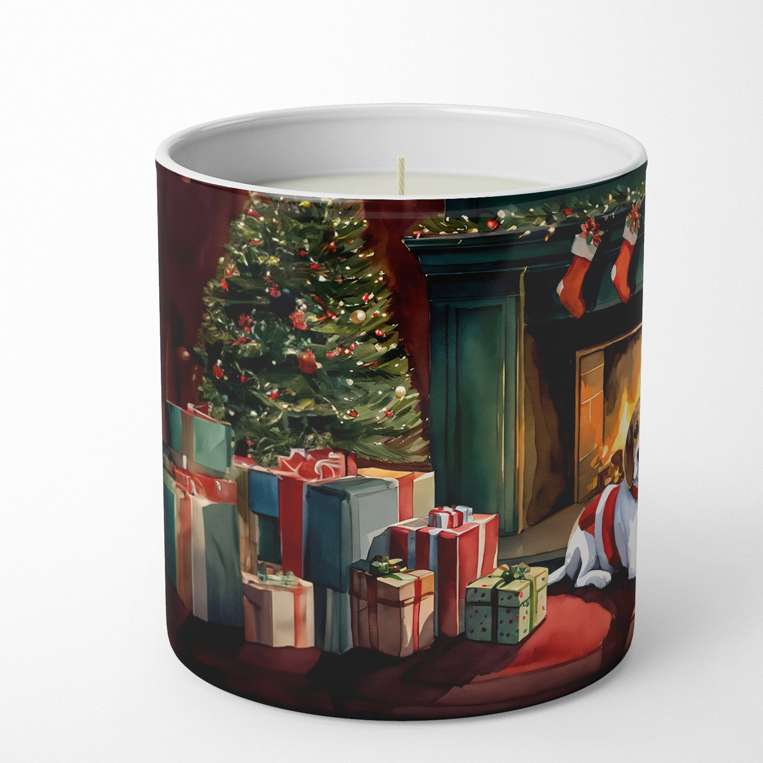 Beagle Cozy Christmas Decorative Soy Candle