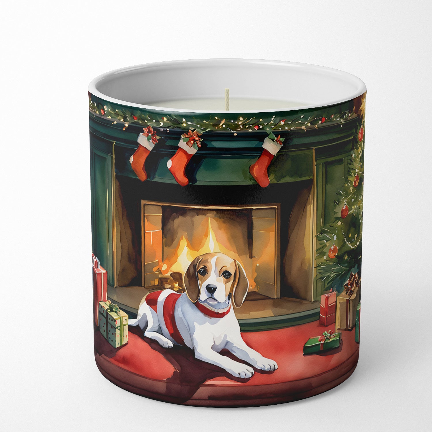 Beagle Cozy Christmas Decorative Soy Candle