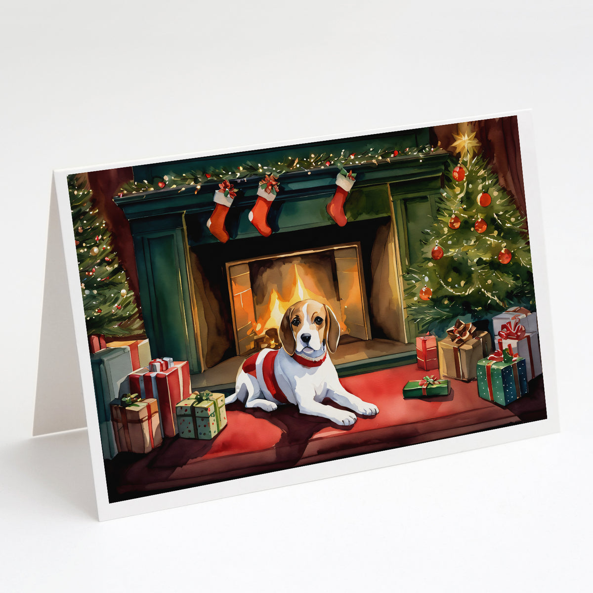 Buy this Beagle Cozy Christmas Greeting Cards Pack of 8