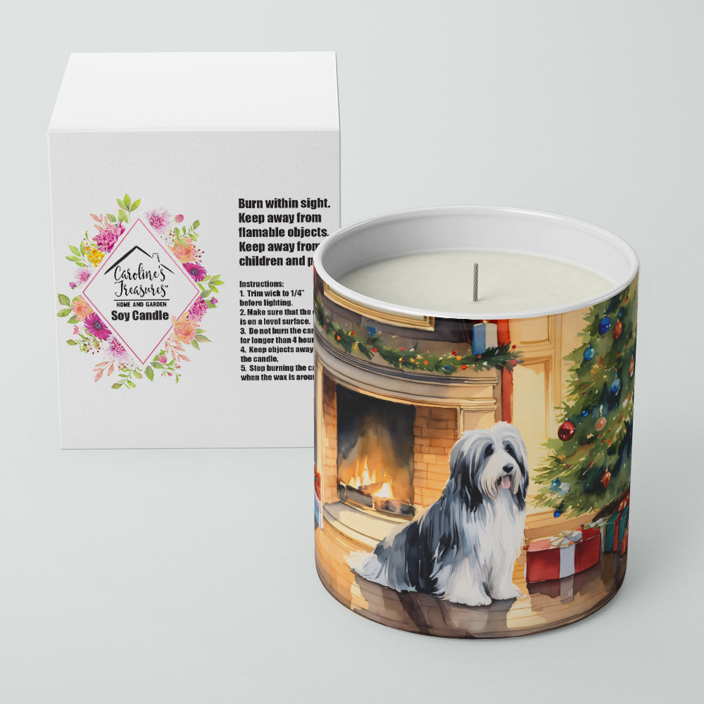 Bearded Collie Cozy Christmas Decorative Soy Candle