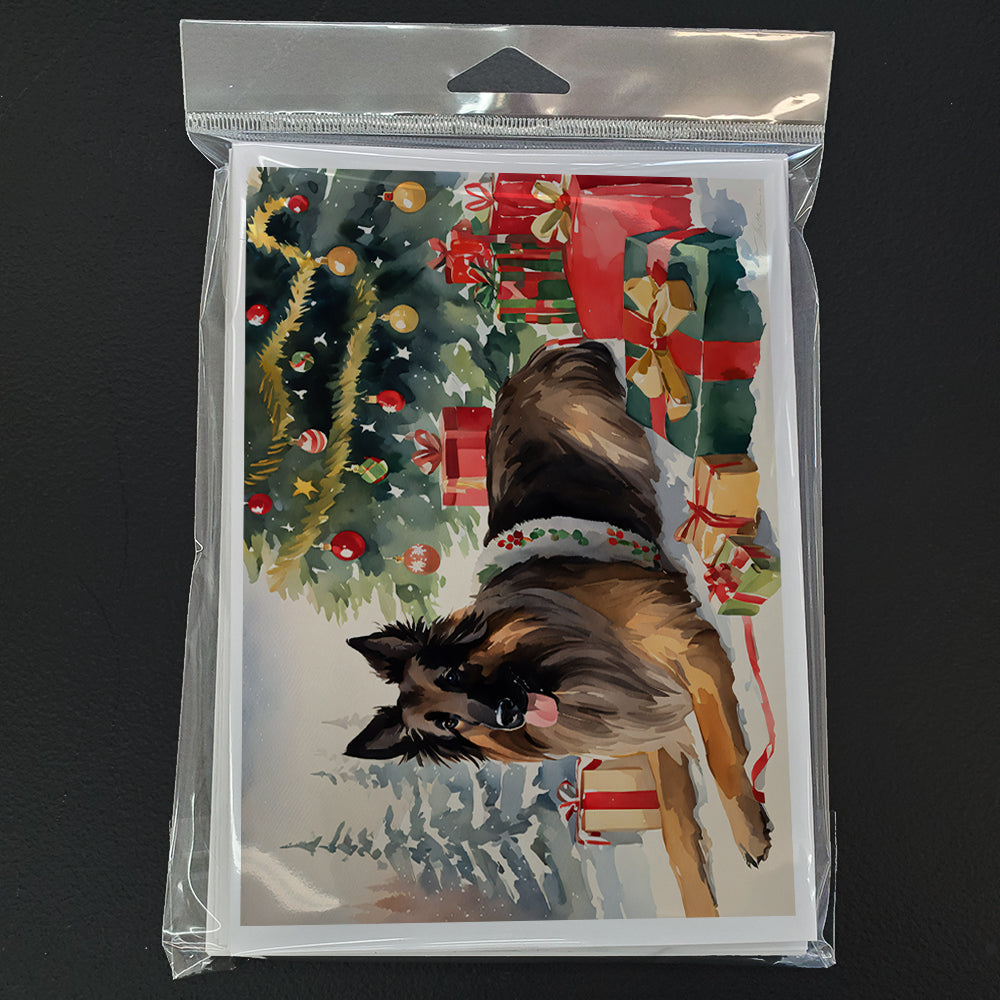 Belgian Tervuren Cozy Christmas Greeting Cards Pack of 8