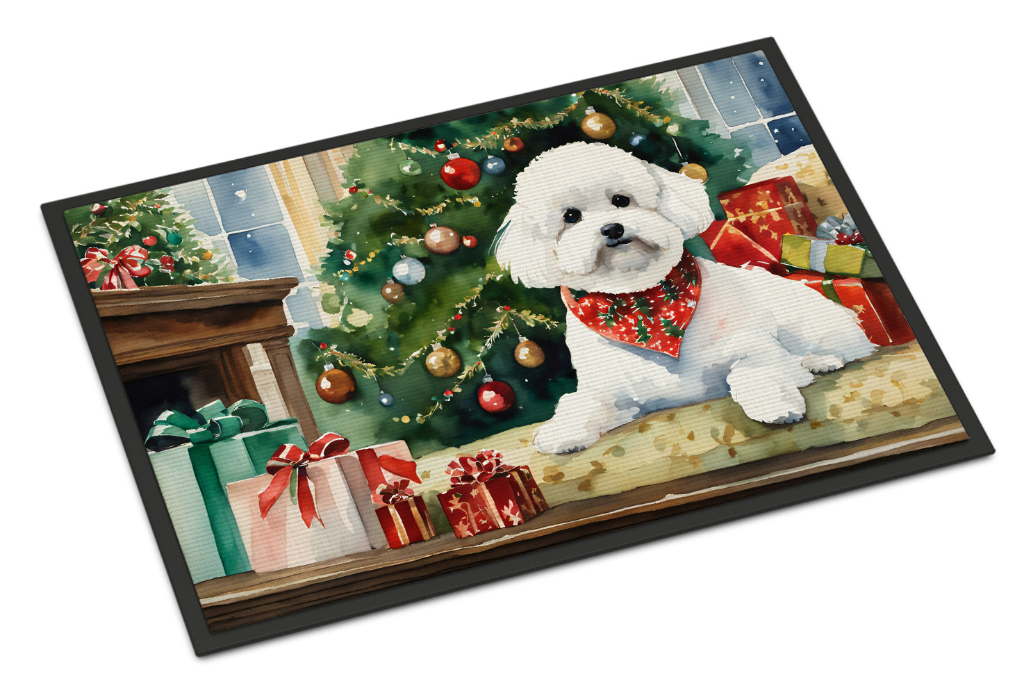 Buy this Bichon Frise Cozy Christmas Doormat