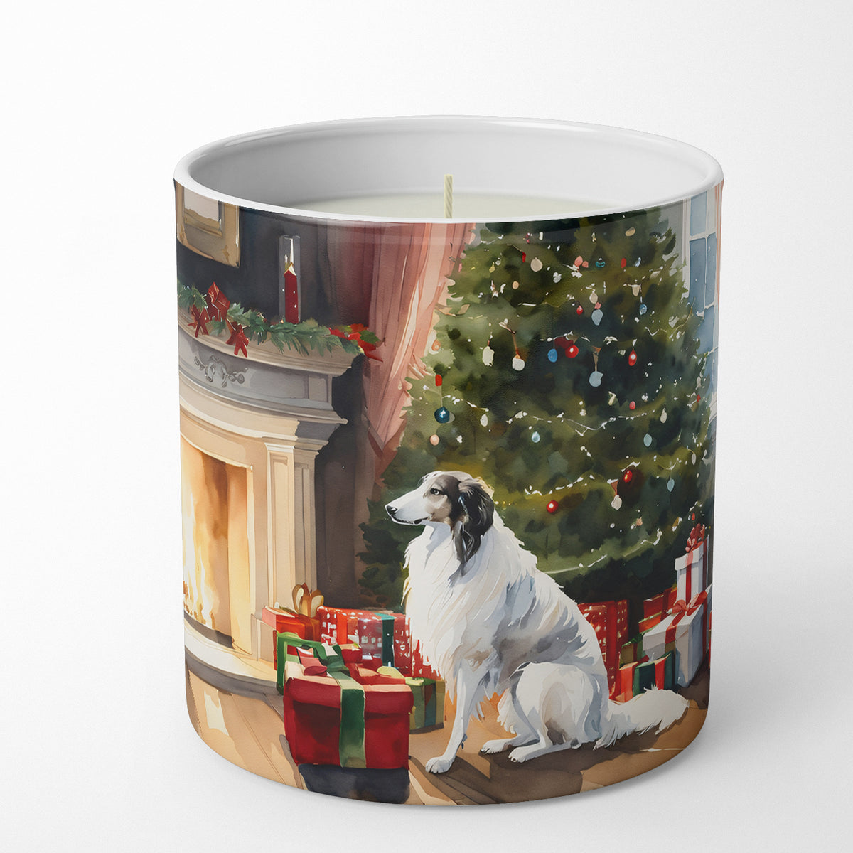 Buy this Borzoi Cozy Christmas Decorative Soy Candle