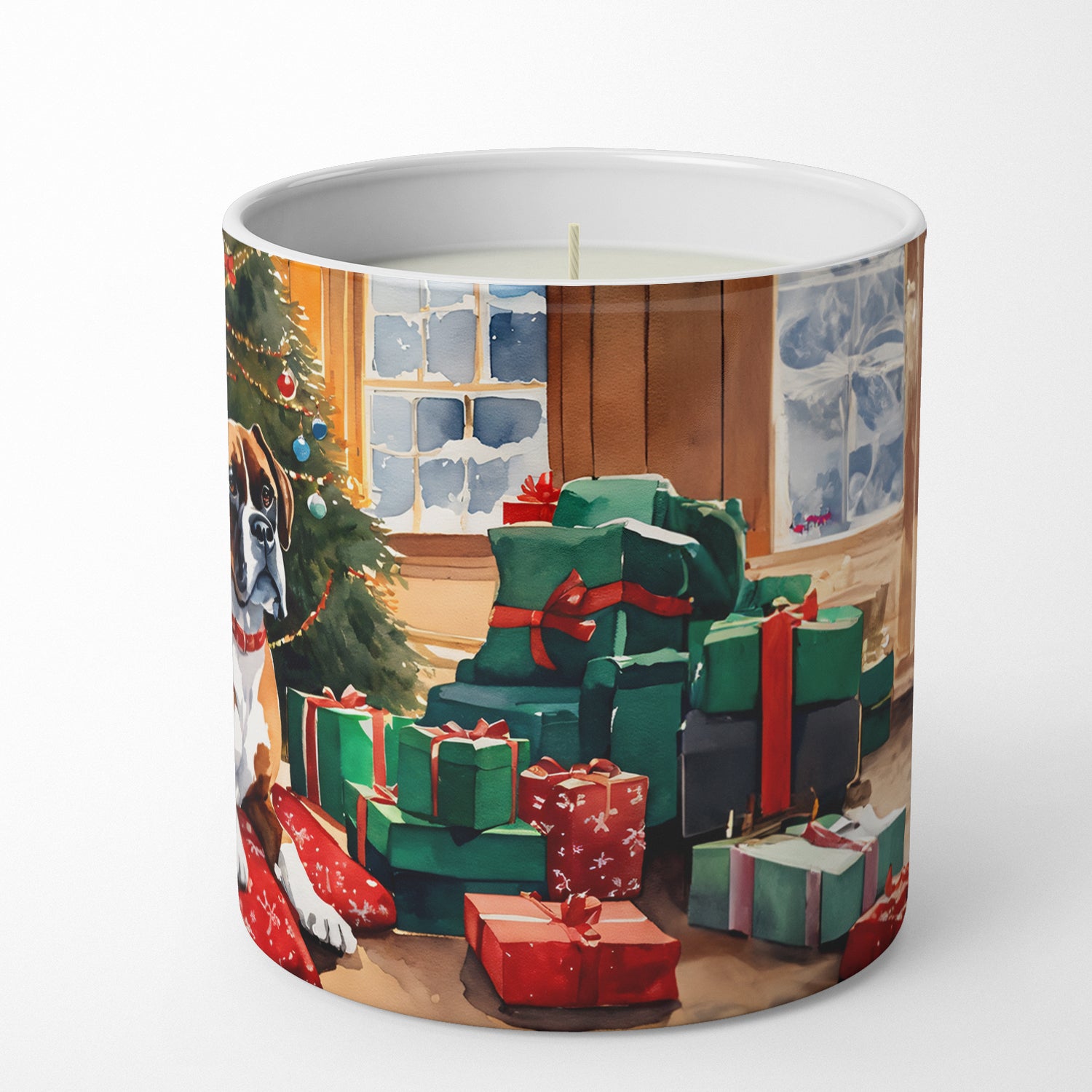 Boxer Cozy Christmas Decorative Soy Candle