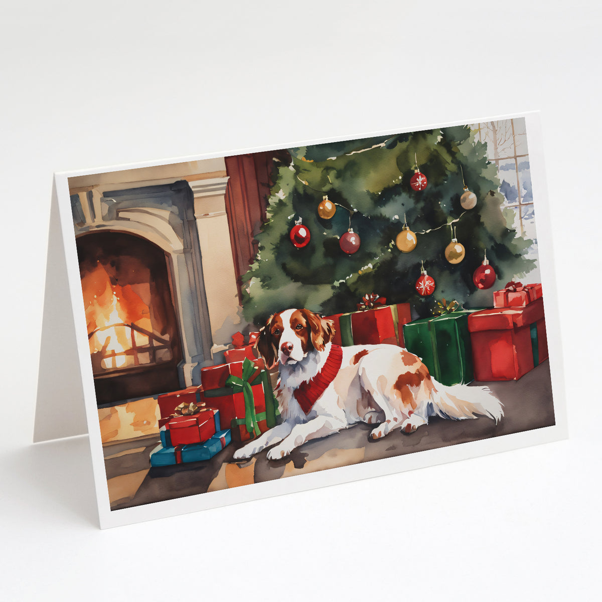Buy this Brittany Cozy Christmas Greeting Cards Pack of 8