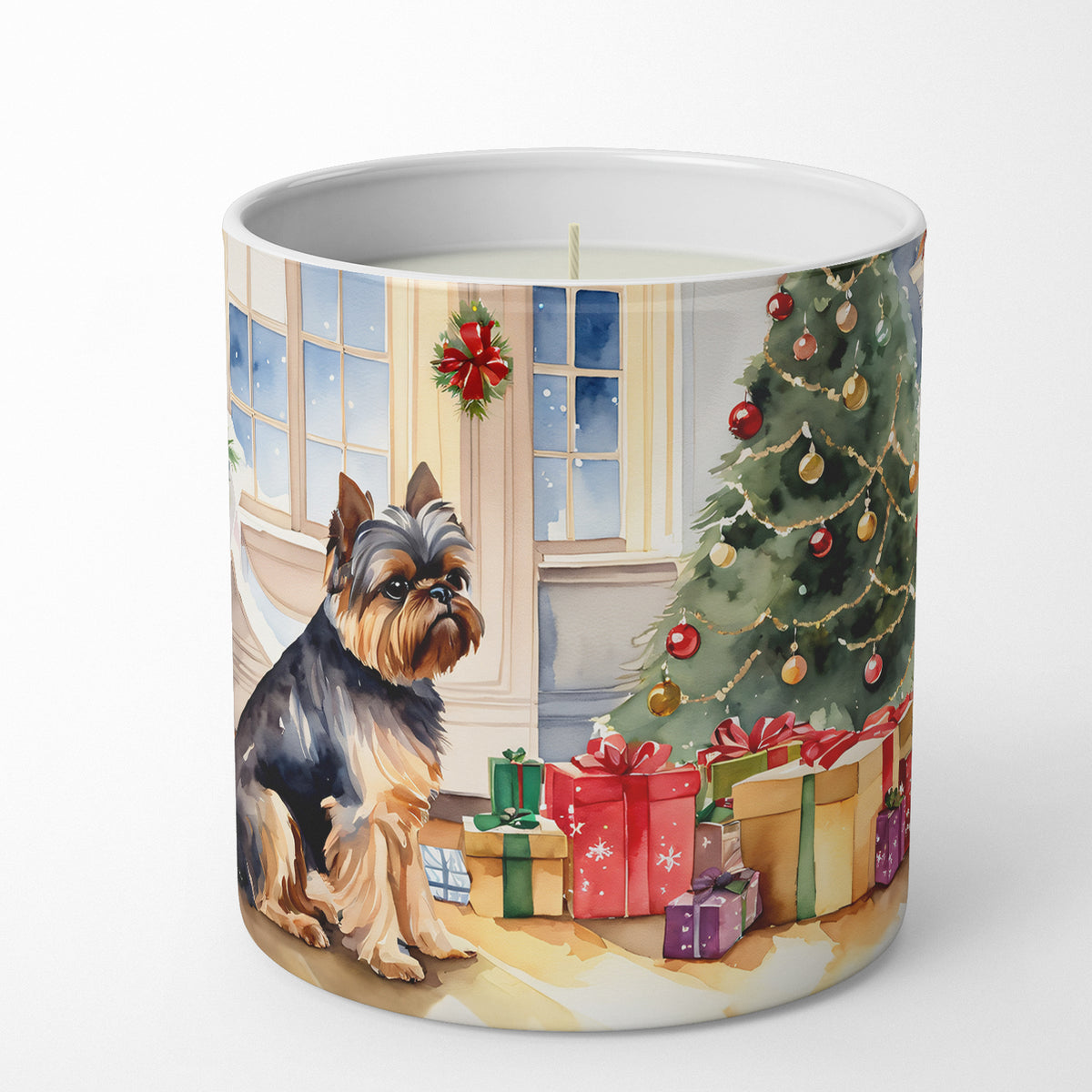 Buy this Brussels Griffon Cozy Christmas Decorative Soy Candle