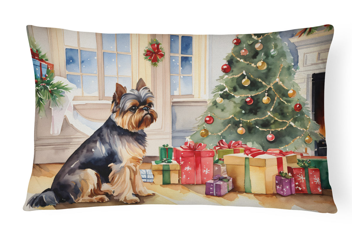 Buy this Brussels Griffon Cozy Christmas Throw Pillow