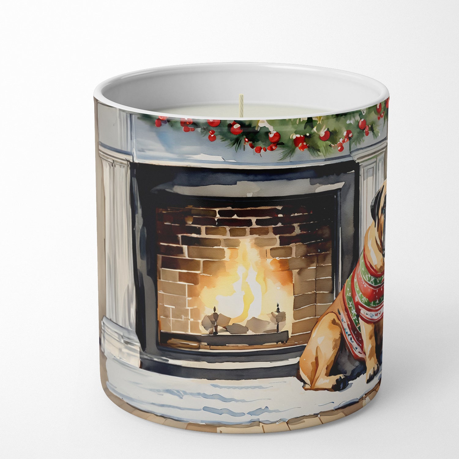 Bullmastiff Cozy Christmas Decorative Soy Candle
