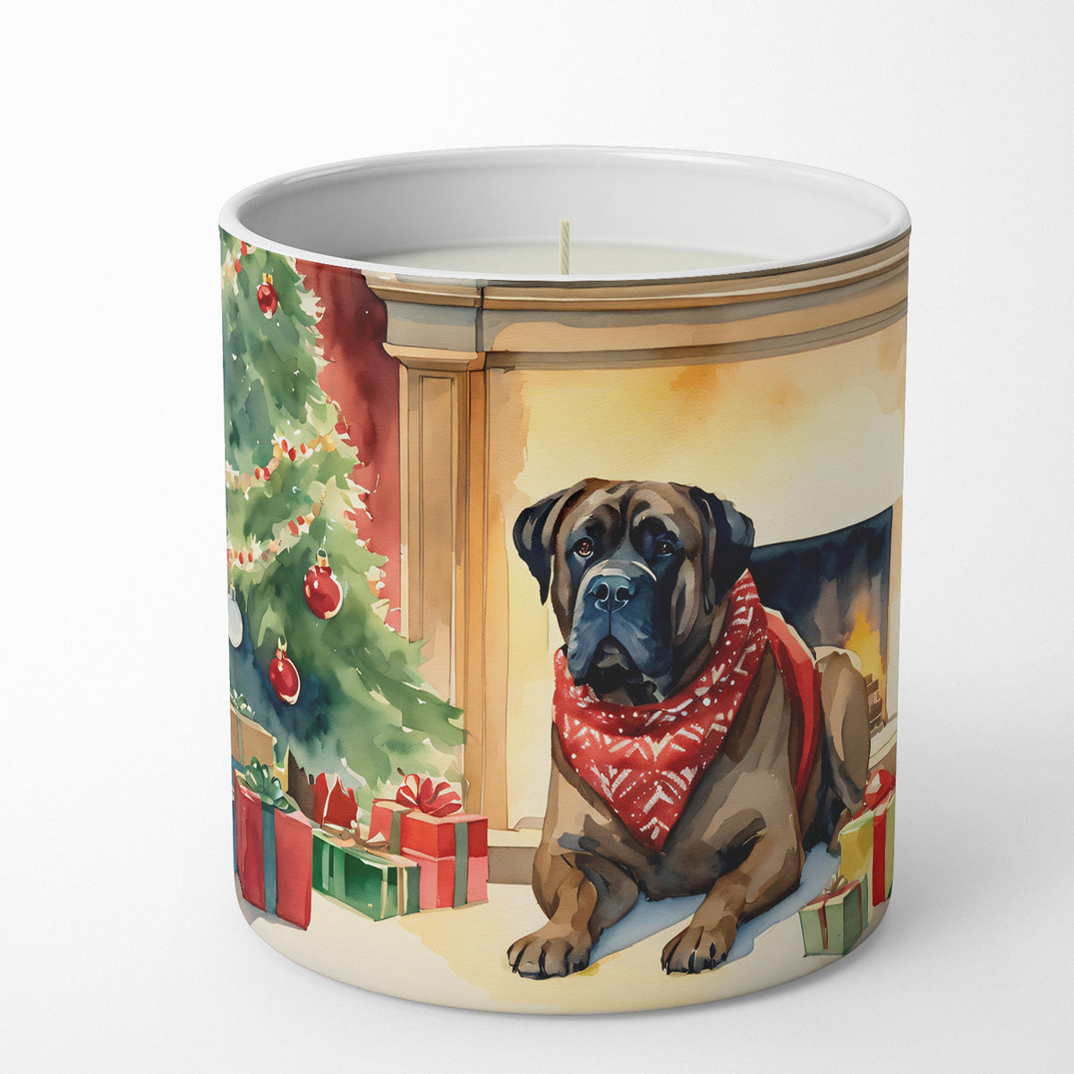 Buy this Bullmastiff Cozy Christmas Decorative Soy Candle