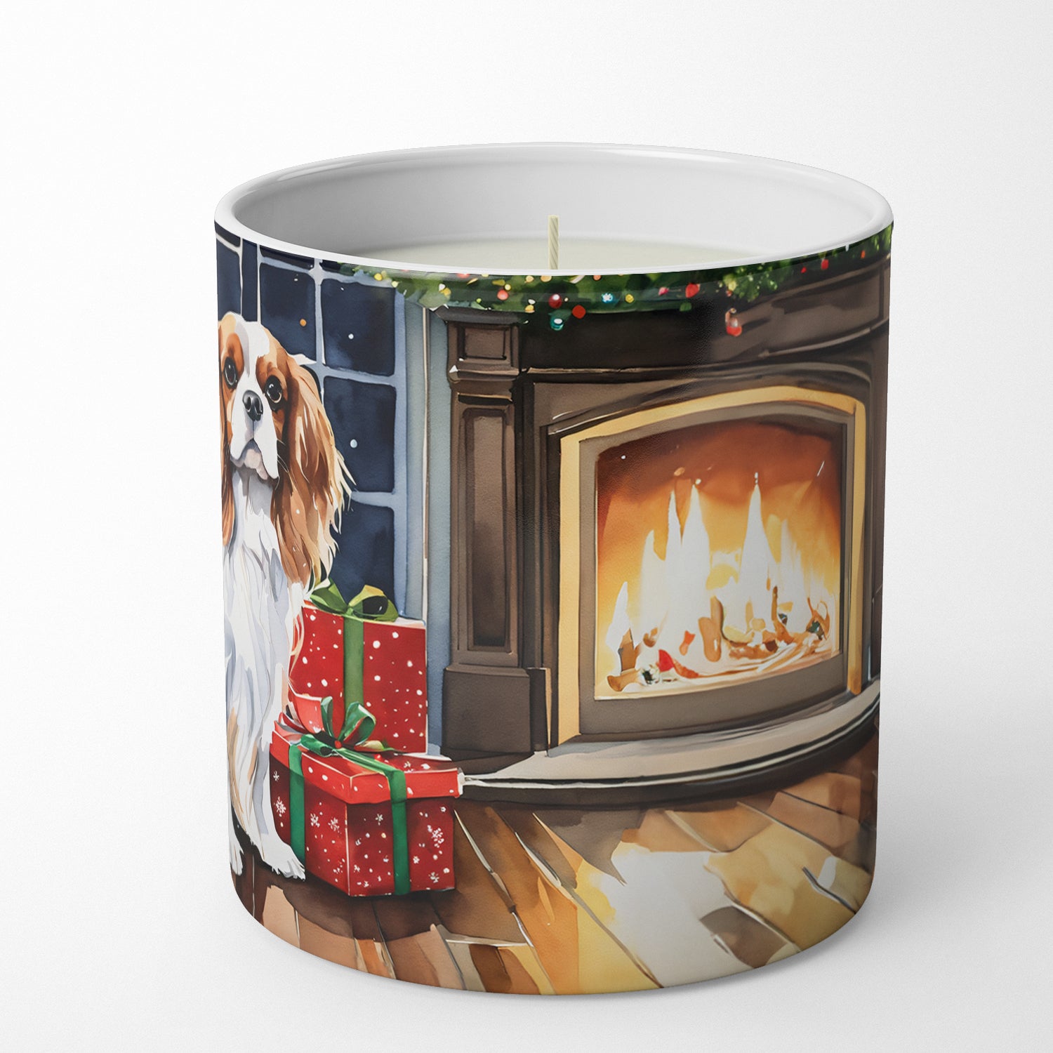 Cavalier Spaniel Cozy Christmas Decorative Soy Candle