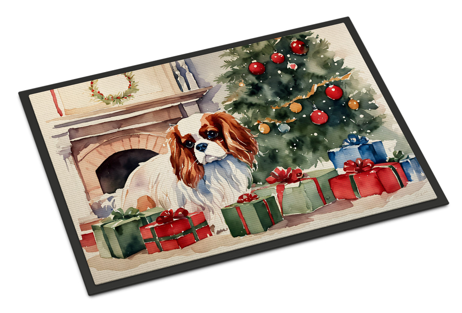 Buy this Cavalier Spaniel Cozy Christmas Doormat
