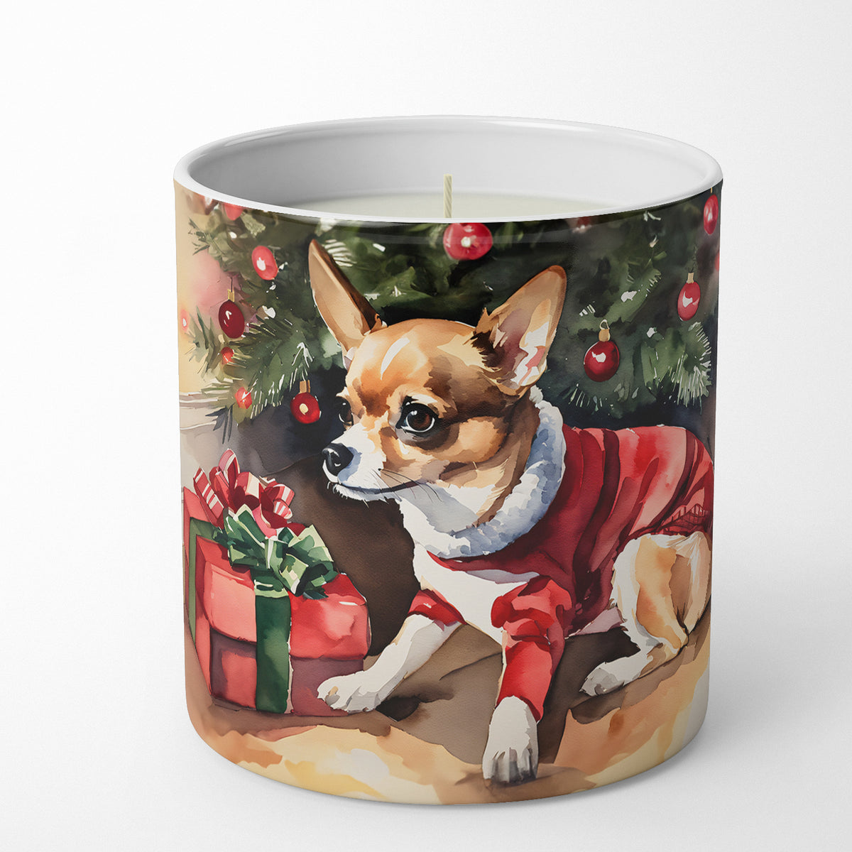 Buy this Chihuahua Cozy Christmas Decorative Soy Candle