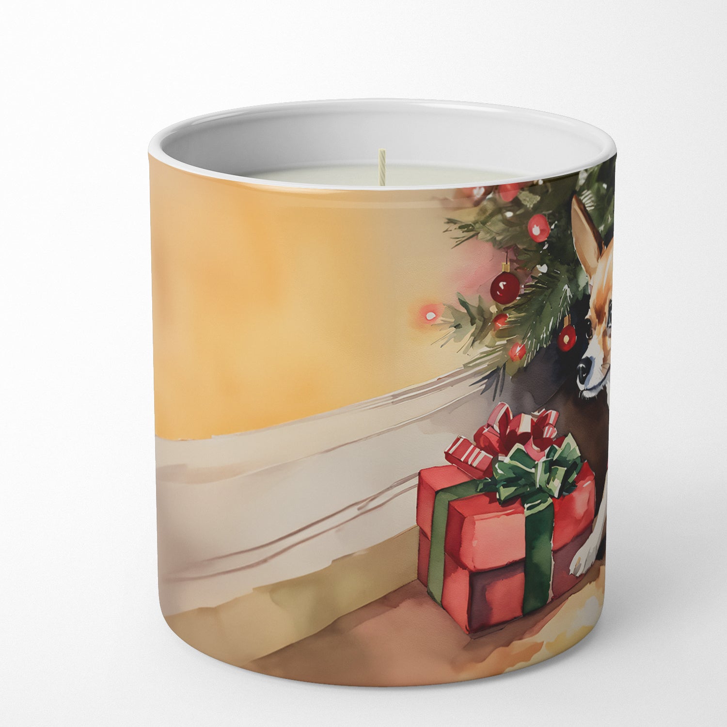 Chihuahua Cozy Christmas Decorative Soy Candle