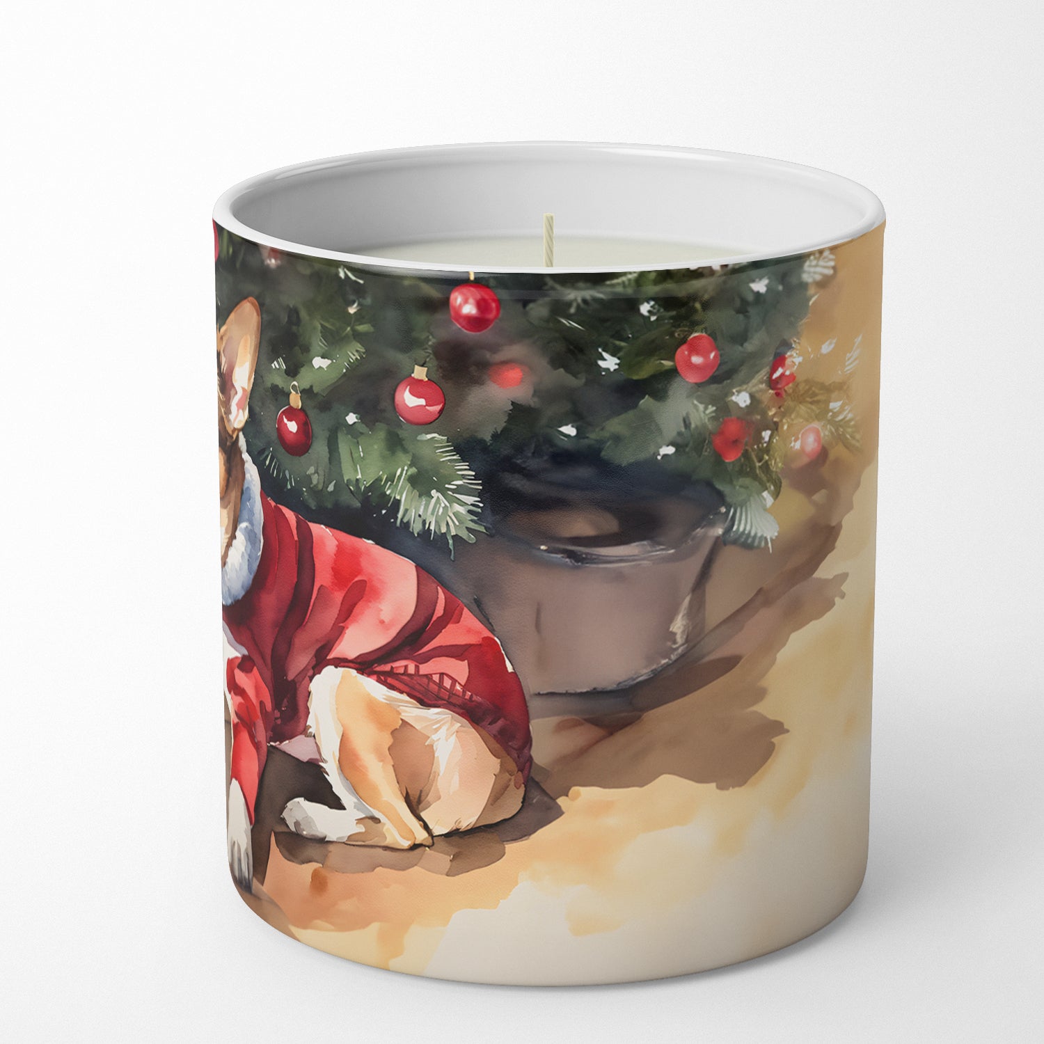 Chihuahua Cozy Christmas Decorative Soy Candle