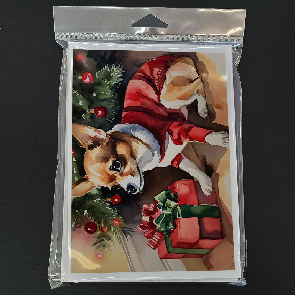 Chihuahua Cozy Christmas Greeting Cards Pack of 8