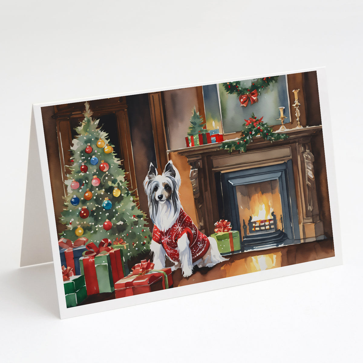 Buy this Chinese Crested Cozy Christmas Greeting Cards Pack of 8