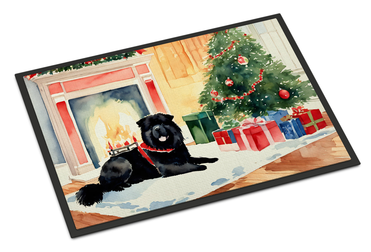 Buy this Chow Chow Cozy Christmas Doormat