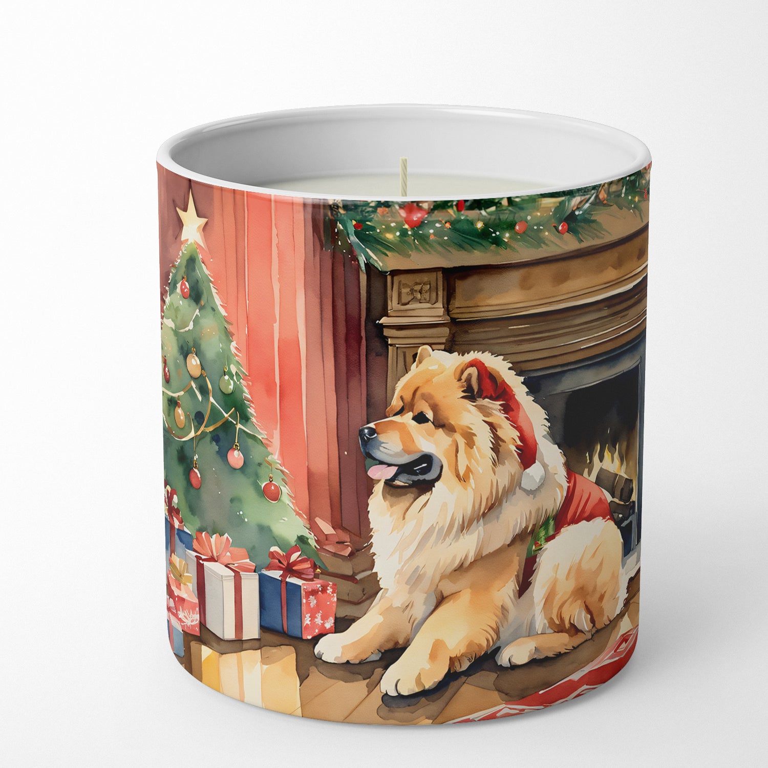Buy this Chow Chow Cozy Christmas Decorative Soy Candle