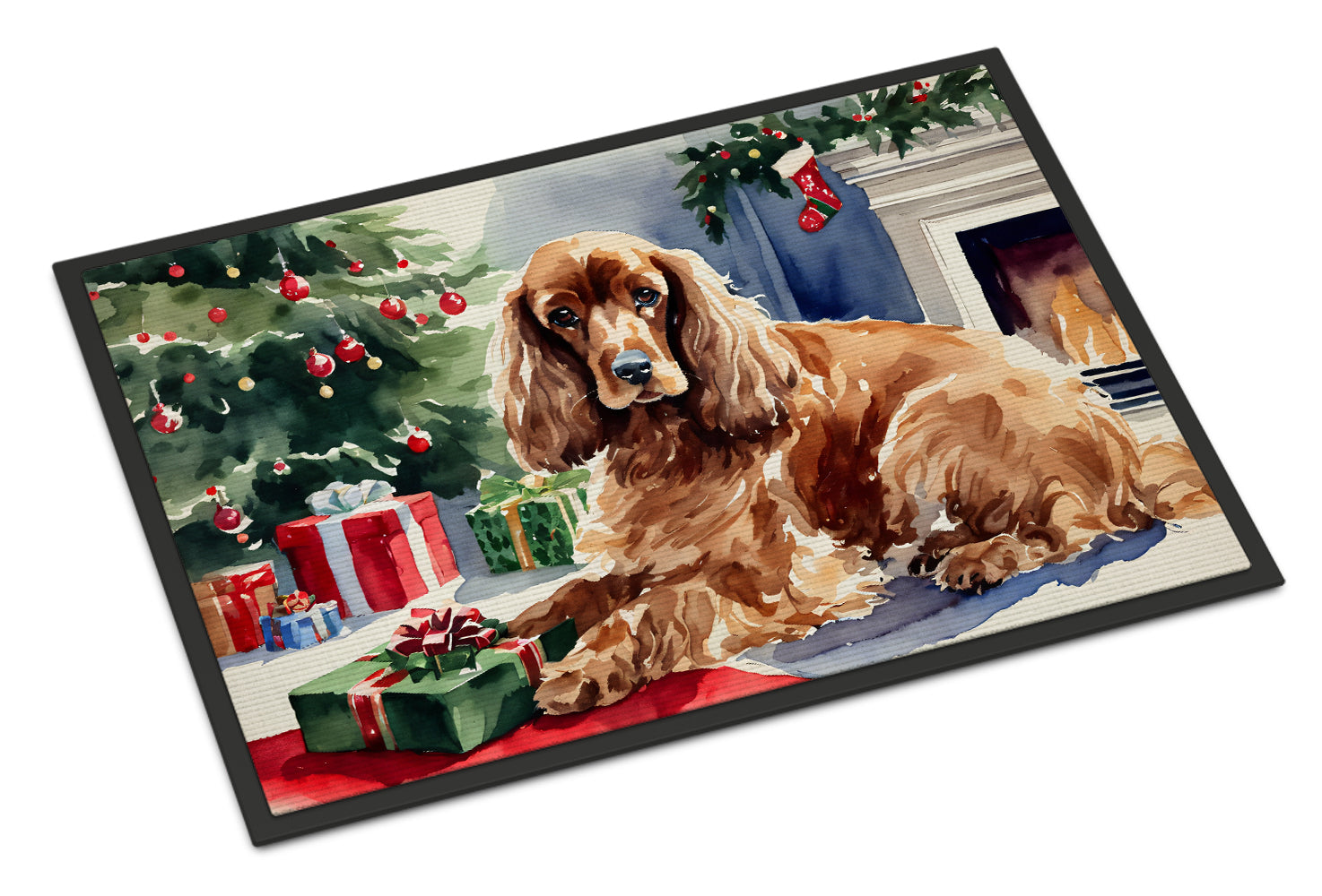 Buy this Cocker Spaniel Cozy Christmas Doormat