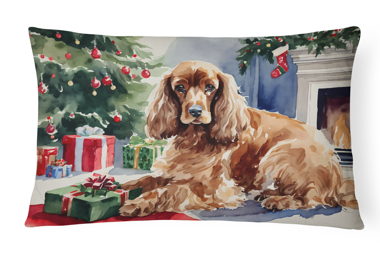 Buy this Cocker Spaniel Cozy Christmas Throw Pillow
