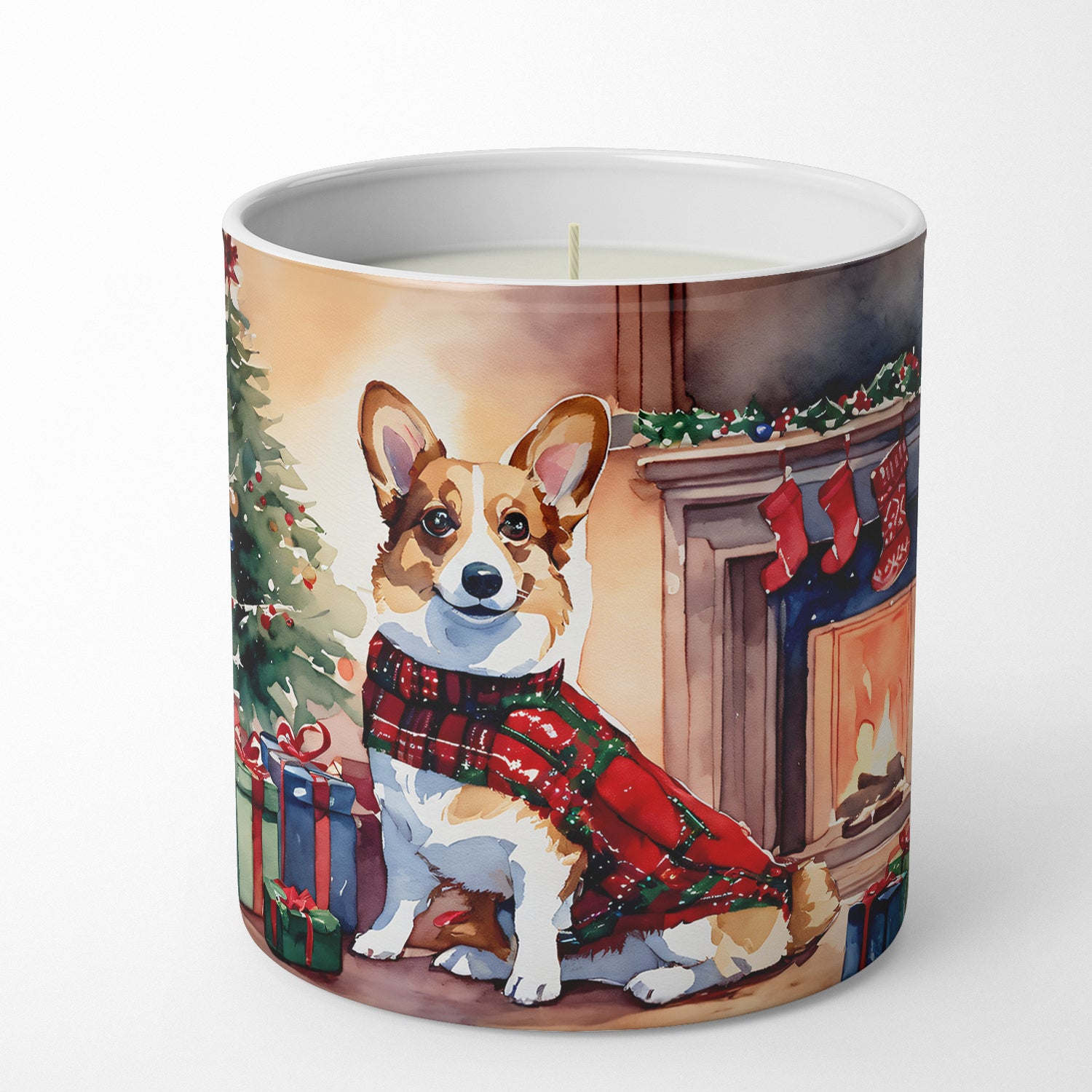 Buy this Corgi Cozy Christmas Decorative Soy Candle