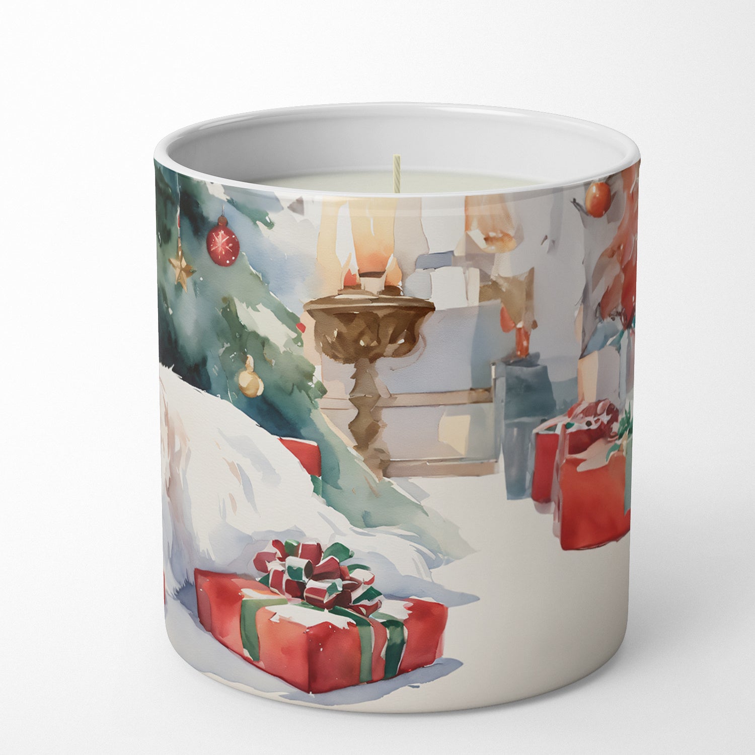 Coton De Tulear Cozy Christmas Decorative Soy Candle