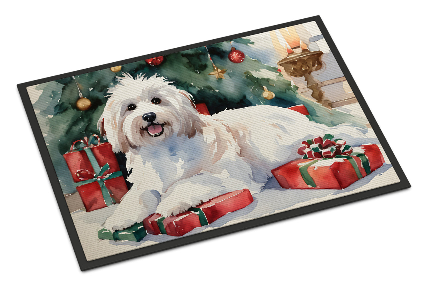 Buy this Coton De Tulear Cozy Christmas Doormat