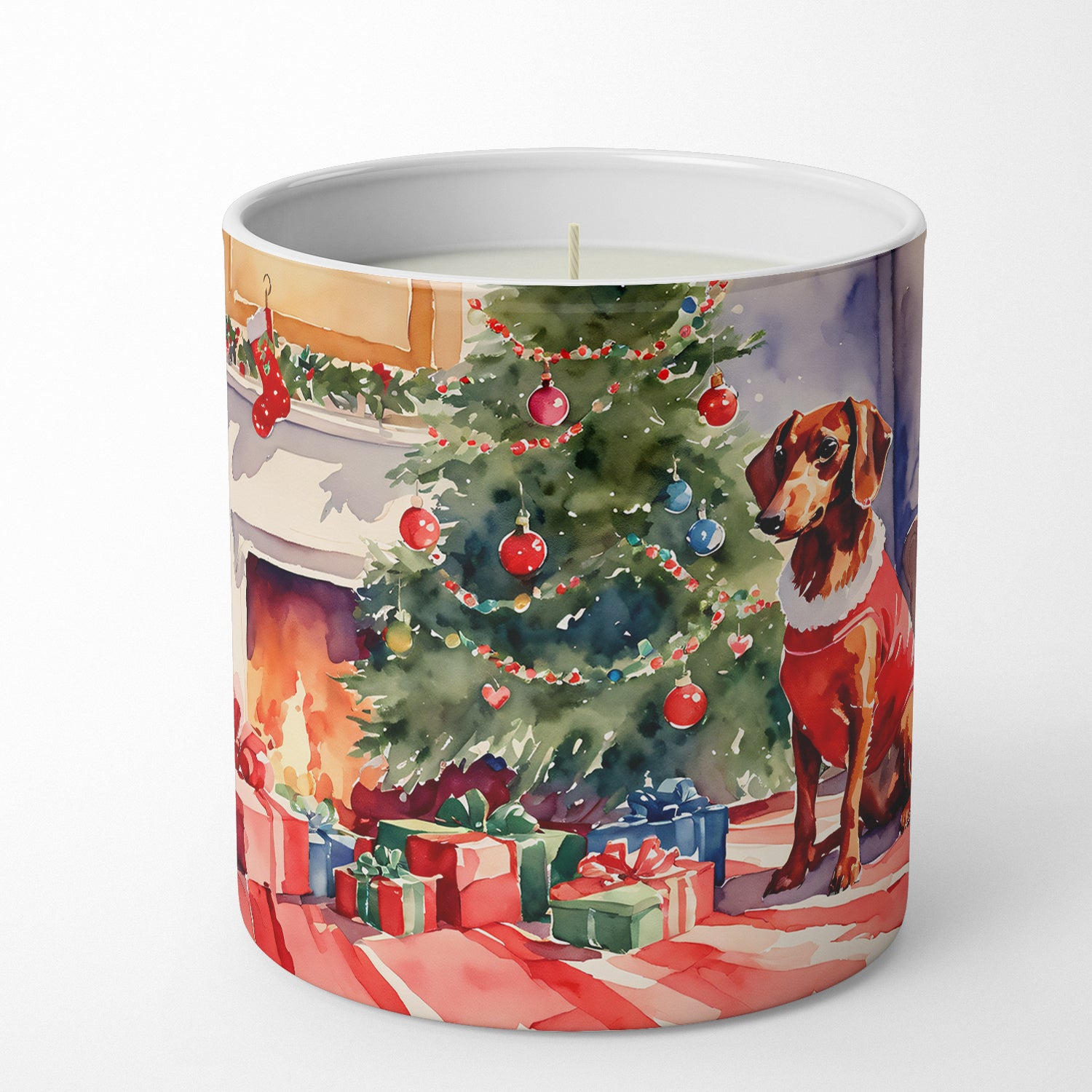 Buy this Dachshund Cozy Christmas Decorative Soy Candle