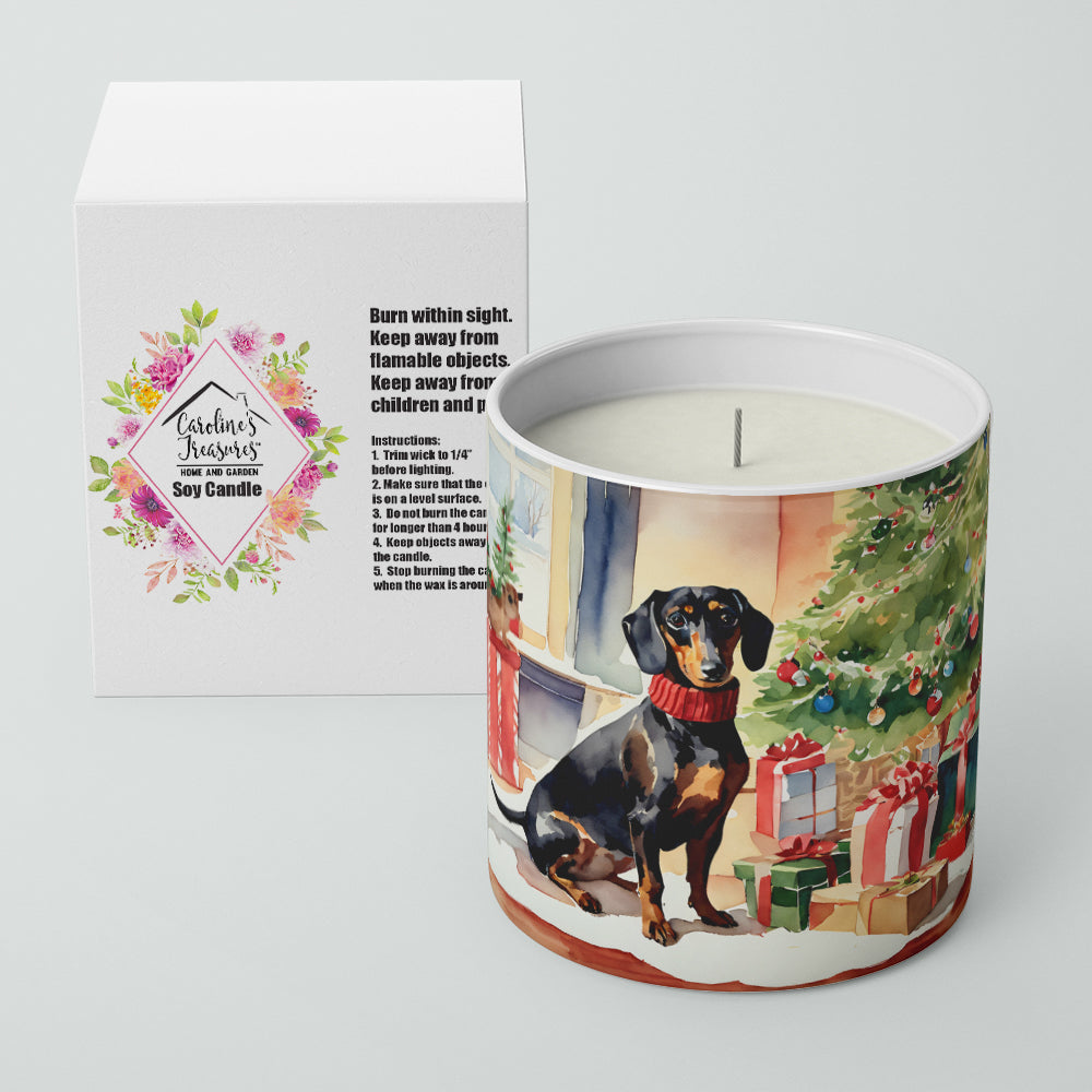Buy this Dachshund Cozy Christmas Decorative Soy Candle