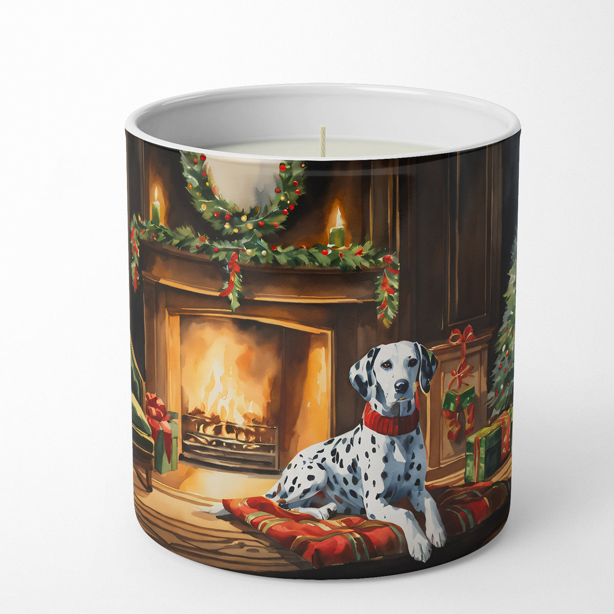 Buy this Dalmatian Cozy Christmas Decorative Soy Candle