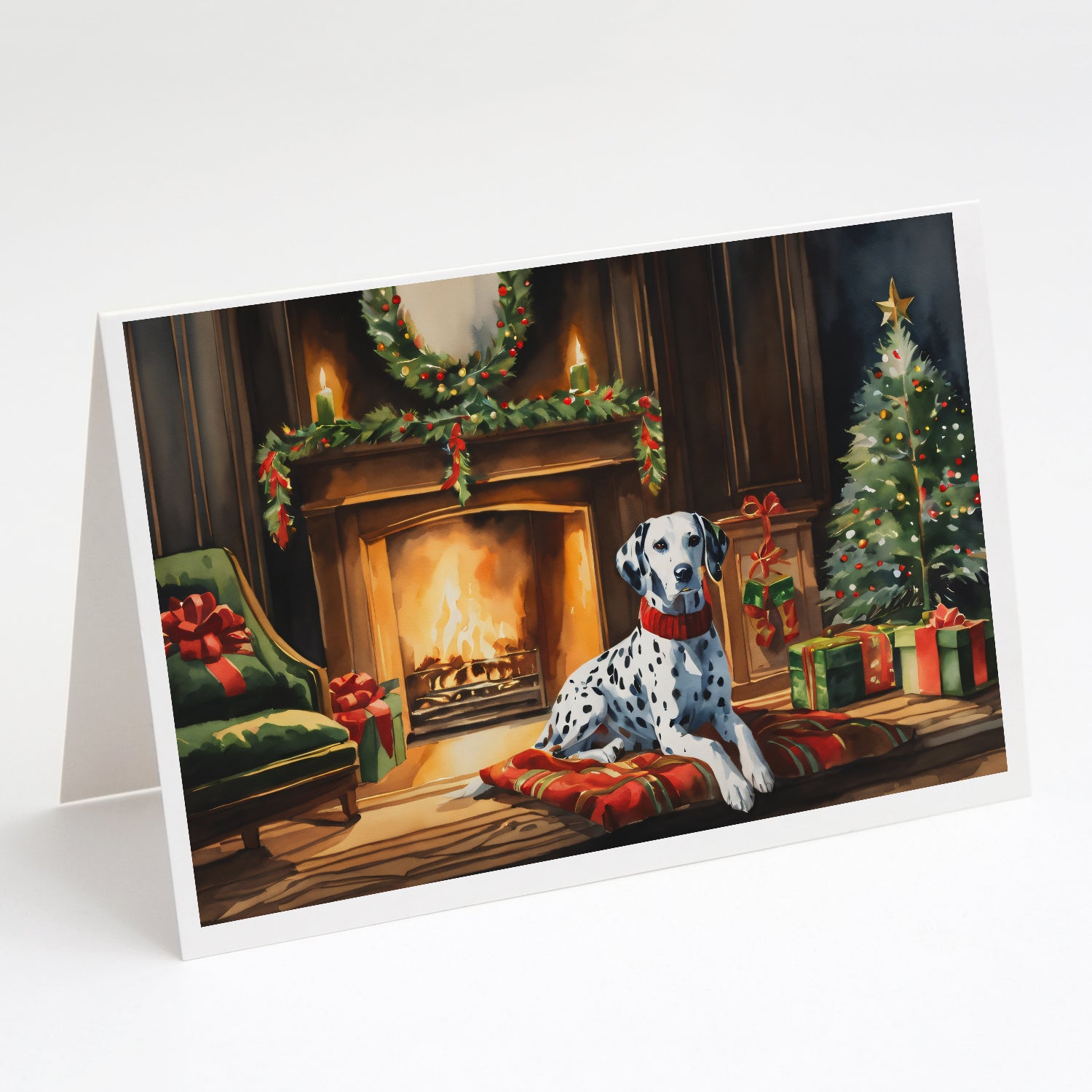 Buy this Dalmatian Cozy Christmas Greeting Cards Pack of 8