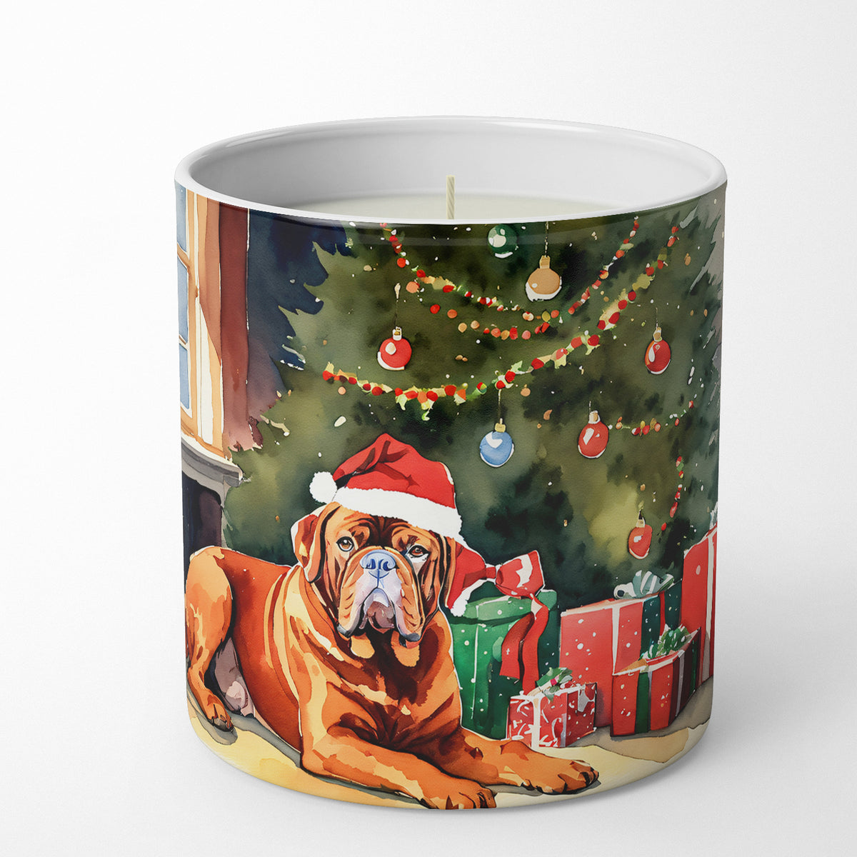 Buy this Dogue de Bordeaux Cozy Christmas Decorative Soy Candle