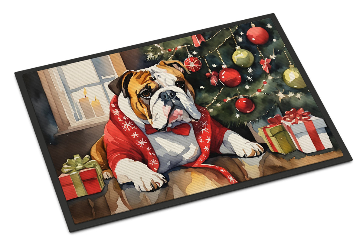 Buy this English Bulldog Cozy Christmas Doormat