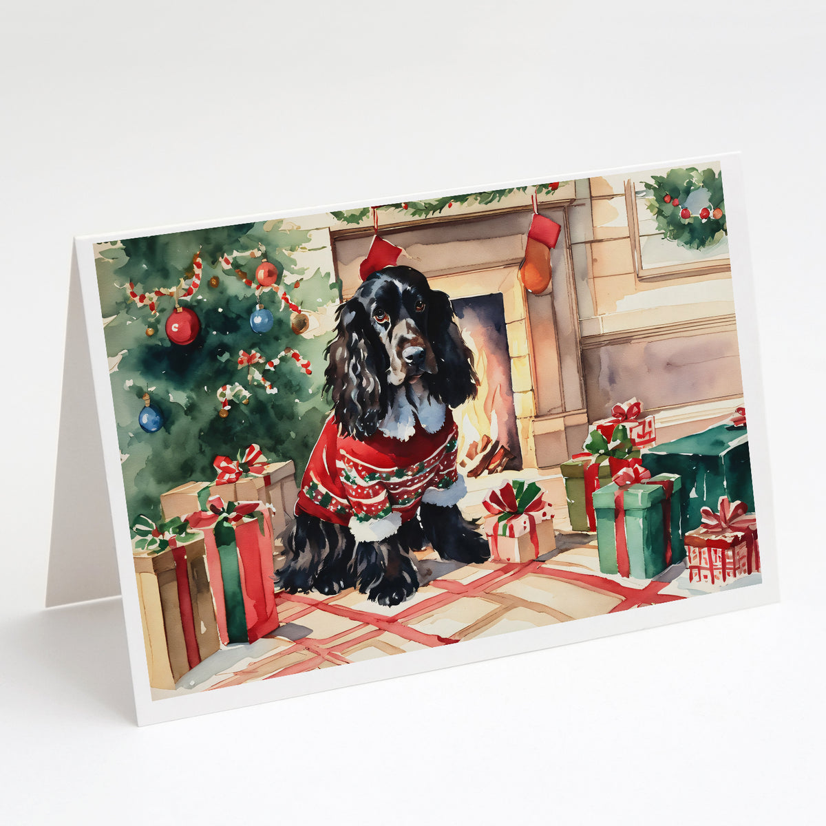 Buy this English Cocker Spaniel Cozy Christmas Greeting Cards Pack of 8