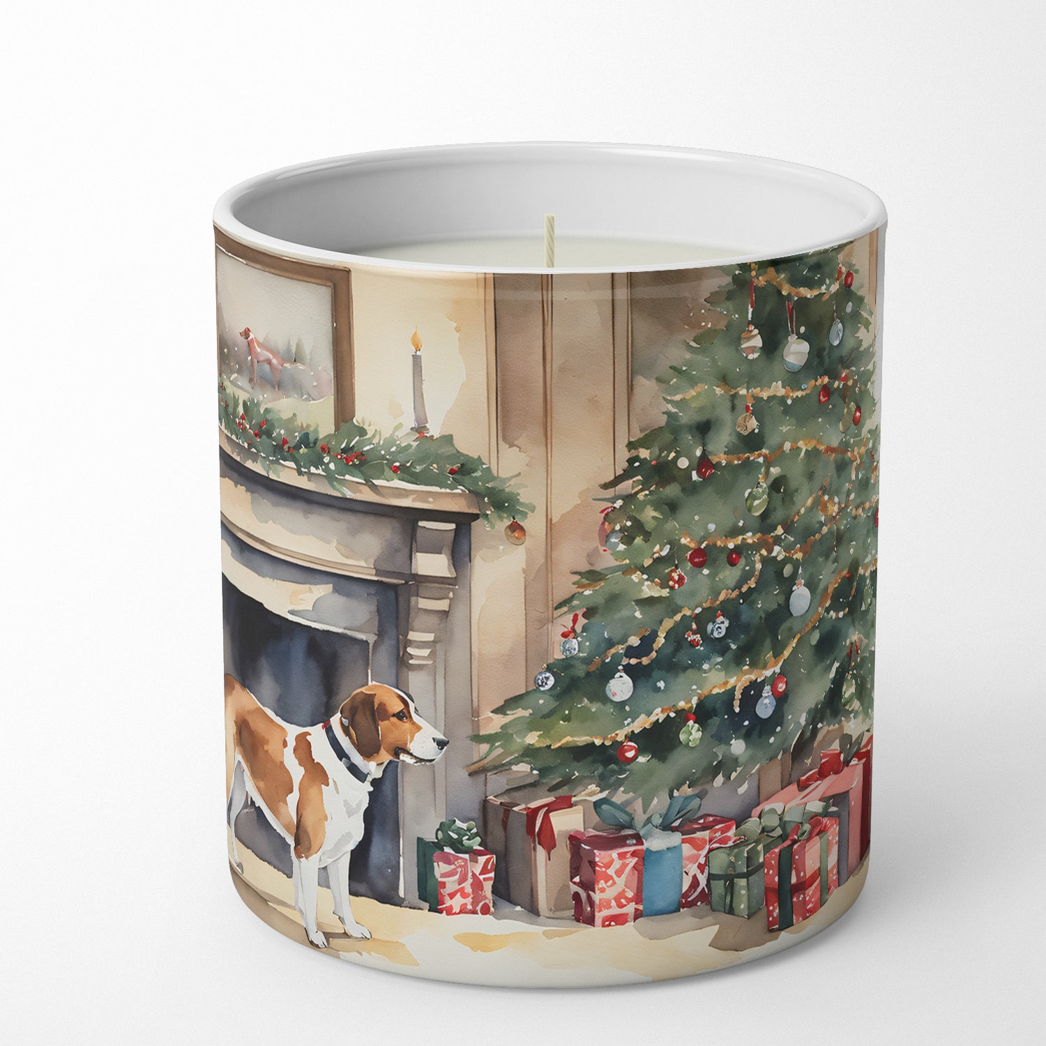 English Foxhound Cozy Christmas Decorative Soy Candle