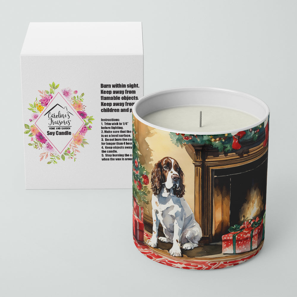 English Springer Spaniel Cozy Christmas Decorative Soy Candle
