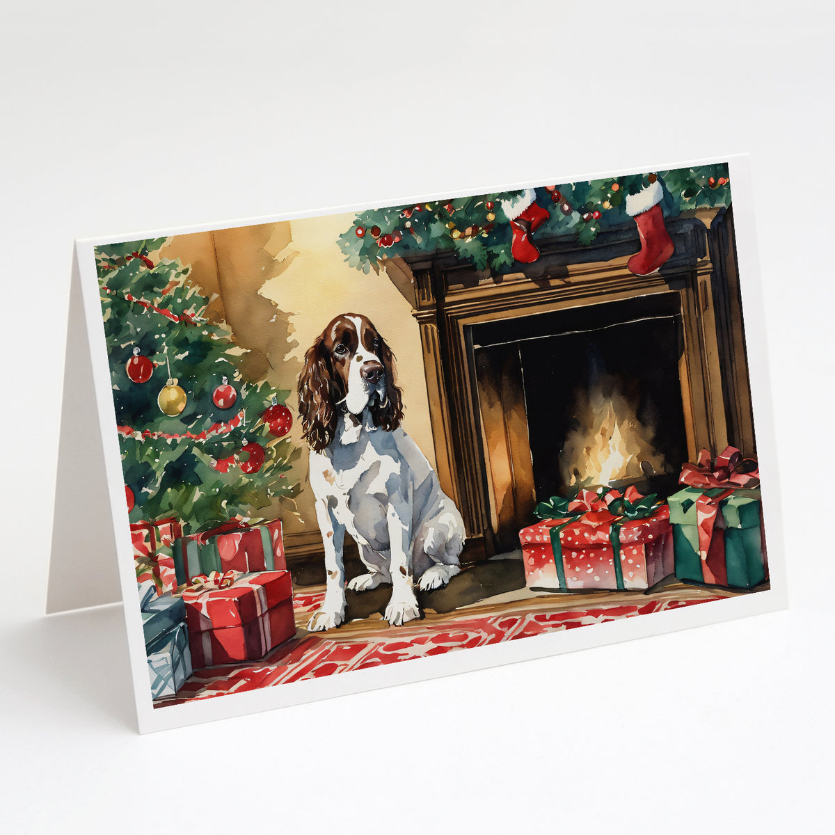 Buy this English Springer Spaniel Cozy Christmas Greeting Cards Pack of 8