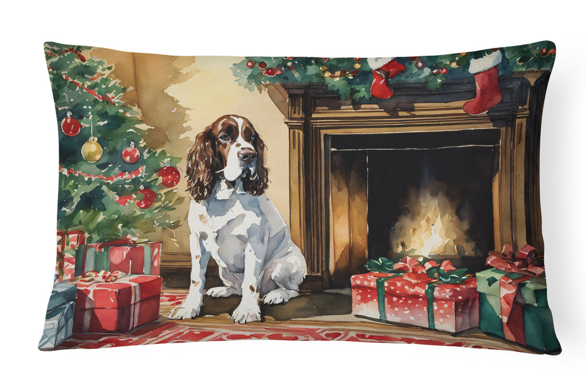 Buy this English Springer Spaniel Cozy Christmas Throw Pillow