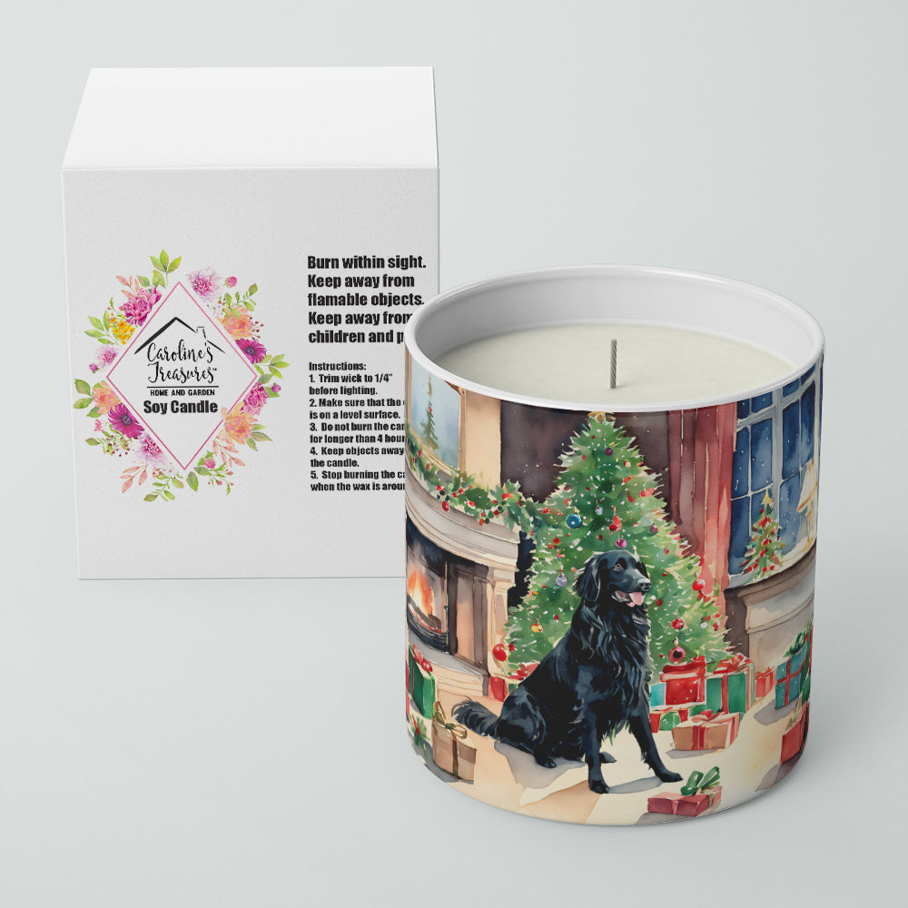 Buy this Flat-Coated Retriever Cozy Christmas Decorative Soy Candle